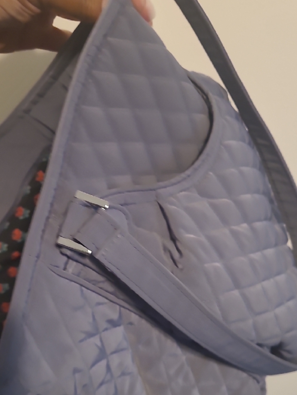 Vera Bradley Quilted Tote in Slate Gray - Picture 6 of 8